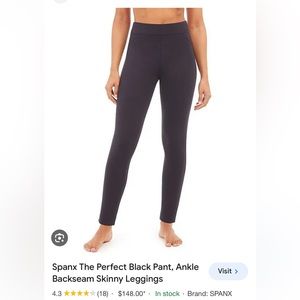 Spanx black womens pants